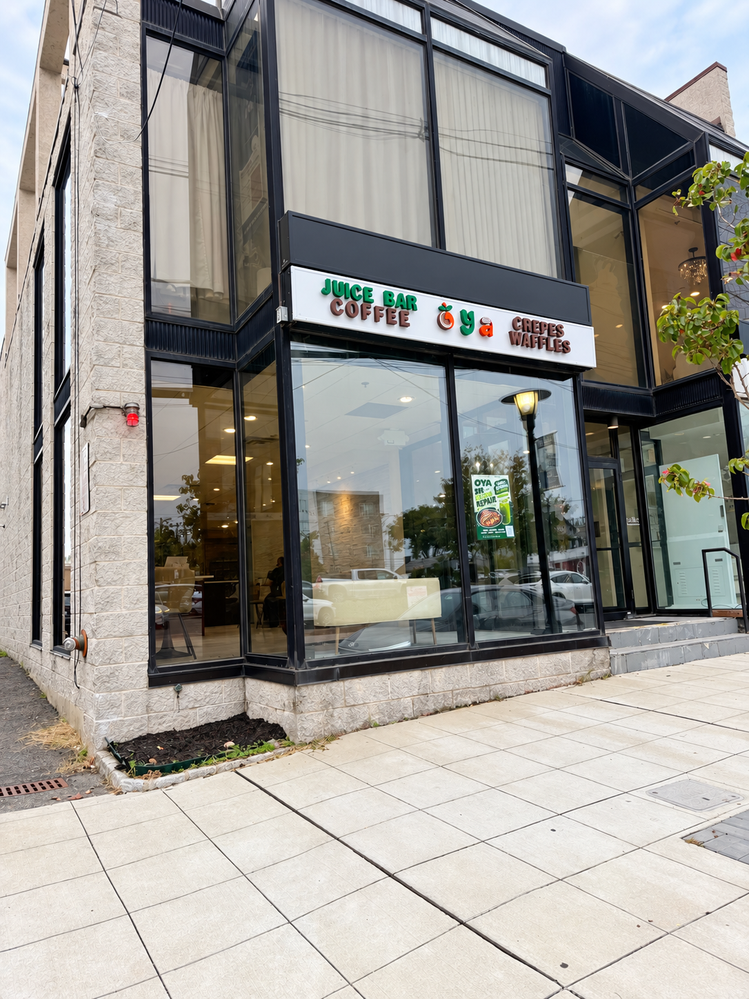 The real OYA storefront on Palisade Avenue in Fort Lee